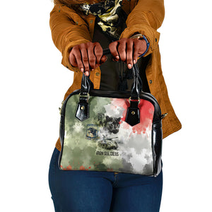 761st Tank Battalion Shoulder Handbag Black Panthers - Come Out Fighting - Military Watercolor