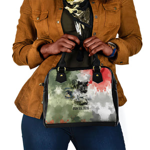 761st Tank Battalion Shoulder Handbag Black Panthers - Come Out Fighting - Military Watercolor
