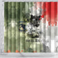 761st Tank Battalion Shower Curtain Black Panthers - Come Out Fighting - Military Watercolor