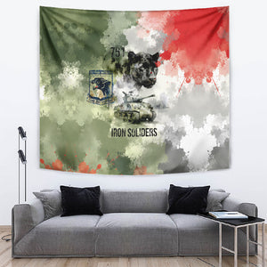 761st Tank Battalion Tapestry Black Panthers - Come Out Fighting - Military Watercolor