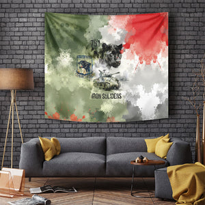 761st Tank Battalion Tapestry Black Panthers - Come Out Fighting - Military Watercolor