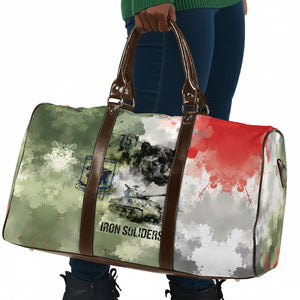 761st Tank Battalion Travel Bag Black Panthers - Come Out Fighting - Military Watercolor