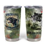 761st Tank Battalion Tumbler Cup Black Panthers - Come Out Fighting - Military Watercolor