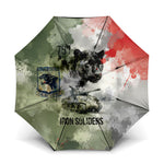 761st Tank Battalion Umbrella Black Panthers - Come Out Fighting - Military Watercolor