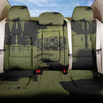 761st Tank Battalion Original Black Panthers Back Car Seat Cover Come Out Fighting - Sherman Tank Military - Distressed Scratch