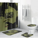 761st Tank Battalion Original Black Panthers Bathroom Set Come Out Fighting - Sherman Tank Military - Distressed Scratch