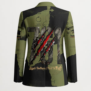 761st Tank Battalion Original Black Panthers Blazer Come Out Fighting - Sherman Tank Military - Distressed Scratch