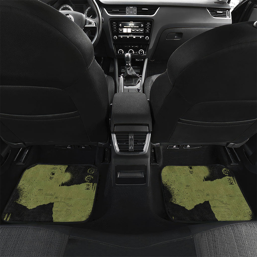 761st Tank Battalion Original Black Panthers Car Mats Come Out Fighting - Sherman Tank Military - Distressed Scratch