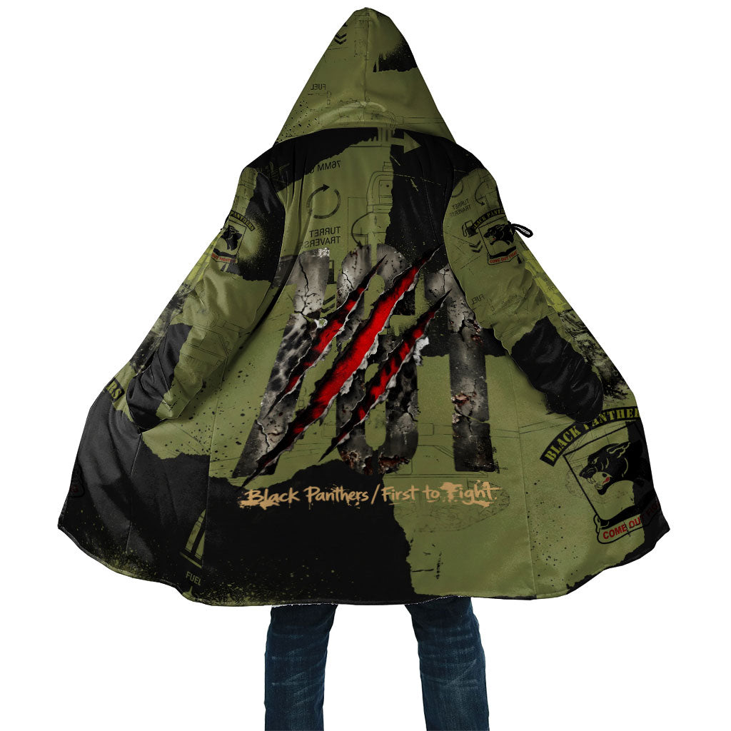 761st Tank Battalion Original Black Panthers Cloak Come Out Fighting - Sherman Tank Military - Distressed Scratch
