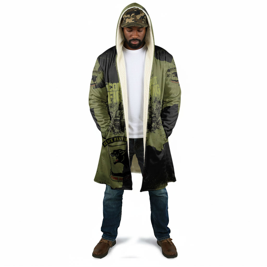 761st Tank Battalion Original Black Panthers Cloak Come Out Fighting - Sherman Tank Military - Distressed Scratch