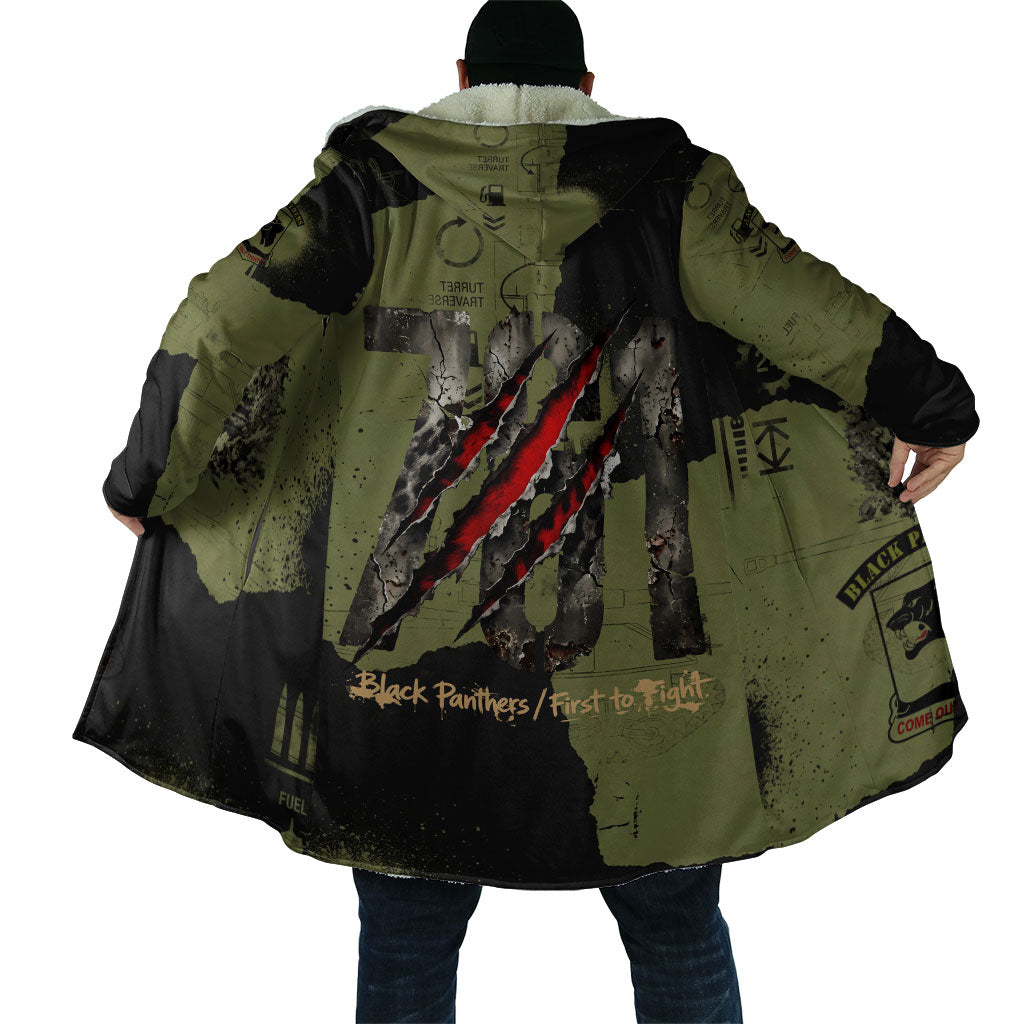 761st Tank Battalion Original Black Panthers Cloak Come Out Fighting - Sherman Tank Military - Distressed Scratch