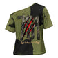 761st Tank Battalion Original Black Panthers Cross Shoulder Shirt Come Out Fighting - Sherman Tank Military - Distressed Scratch