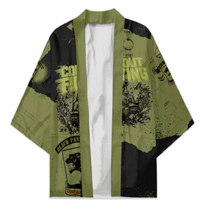 761st Tank Battalion Original Black Panthers Kimono Come Out Fighting - Sherman Tank Military - Distressed Scratch