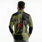 761st Tank Battalion Original Black Panthers Long Sleeve Polo Shirt Come Out Fighting - Sherman Tank Military - Distressed Scratch