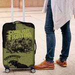 761st Tank Battalion Original Black Panthers Luggage Cover Come Out Fighting - Sherman Tank Military - Distressed Scratch