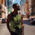 761st Tank Battalion Original Black Panthers Men Tank Top Come Out Fighting - Sherman Tank Military - Distressed Scratch