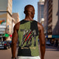 761st Tank Battalion Original Black Panthers Men Tank Top Come Out Fighting - Sherman Tank Military - Distressed Scratch