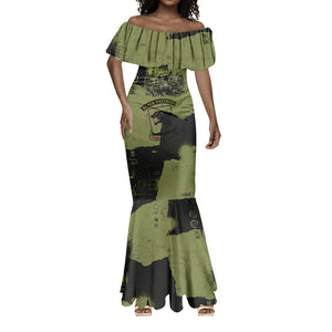 761st Tank Battalion Original Black Panthers Mermaid Dress Come Out Fighting - Sherman Tank Military - Distressed Scratch