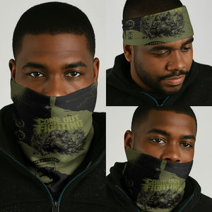 761st Tank Battalion Original Black Panthers Neck Gaiter Come Out Fighting - Sherman Tank Military - Distressed Scratch