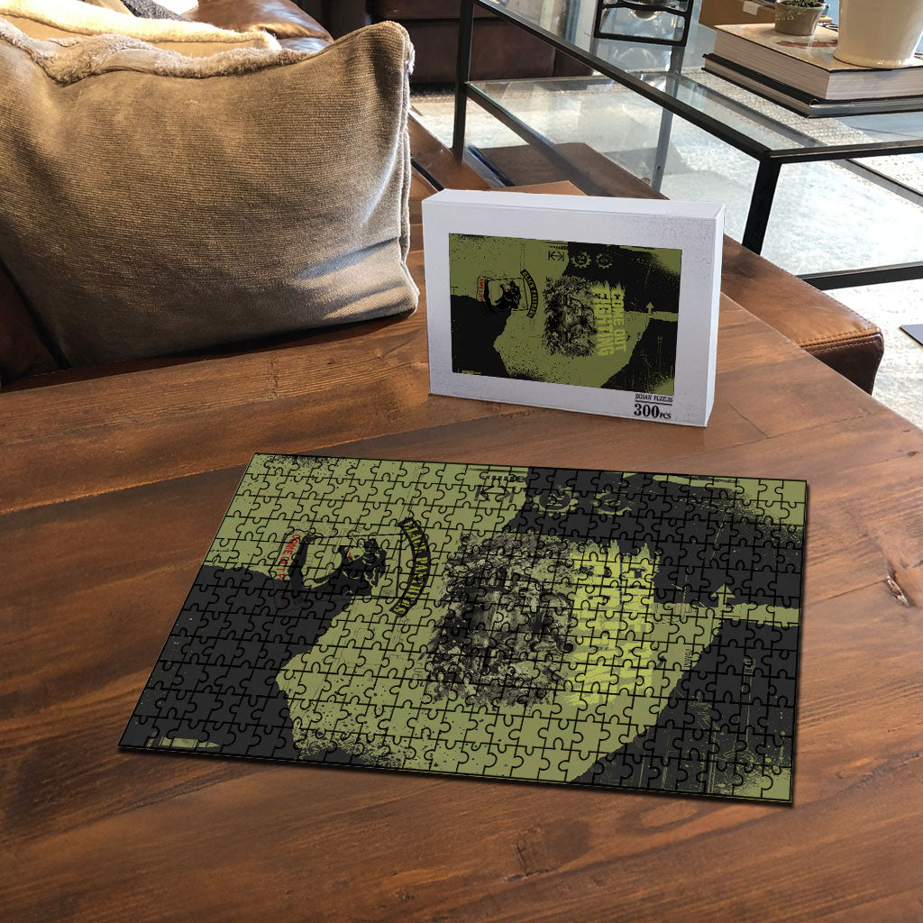 761st Tank Battalion Original Black Panthers Puzzle Come Out Fighting - Sherman Tank Military - Distressed Scratch