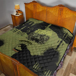 761st Tank Battalion Original Black Panthers Quilt Come Out Fighting - Sherman Tank Military - Distressed Scratch