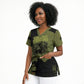 761st Tank Battalion Original Black Panthers Scrub Top Come Out Fighting - Sherman Tank Military - Distressed Scratch