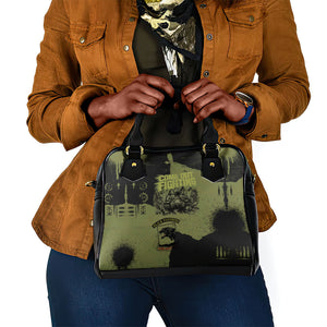 761st Tank Battalion Original Black Panthers Shoulder Handbag Come Out Fighting - Sherman Tank Military - Distressed Scratch