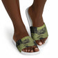 761st Tank Battalion Original Black Panthers Slide Sandals Come Out Fighting - Sherman Tank Military - Distressed Scratch