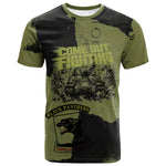 761st Tank Battalion Original Black Panthers T shirt Come Out Fighting - Sherman Tank Military - Distressed Scratch