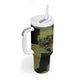 761st Tank Battalion Original Black Panthers Tumbler With Handle Come Out Fighting - Sherman Tank Military - Distressed Scratch