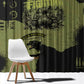 761st Tank Battalion Original Black Panthers Window Curtain Come Out Fighting - Sherman Tank Military - Distressed Scratch