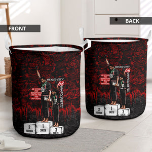 Mexico City 1968 Black Power Salute Laundry Basket Unapologetic Civil Rights History Urban Graffiti Art