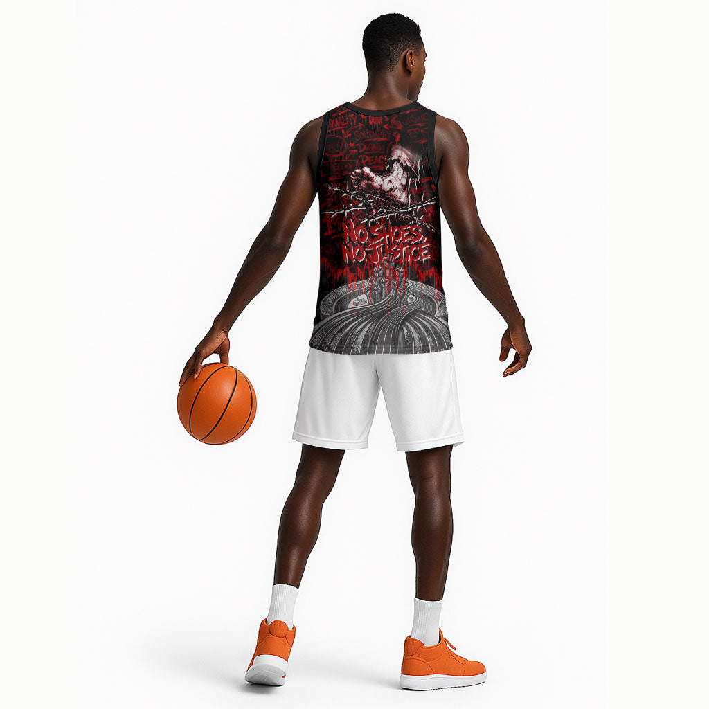 Mexico City 1968 Black Power Salute Basketball Jersey Unapologetic Civil Rights History Urban Graffiti Art