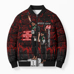 Mexico City 1968 Black Power Salute Bomber Puffer Jacket Unapologetic Civil Rights History Urban Graffiti Art