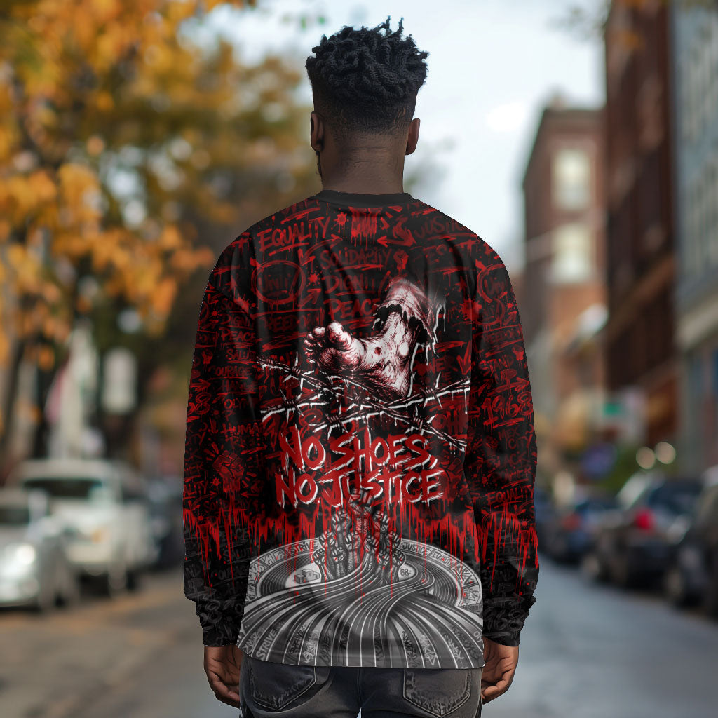 Mexico City 1968 Black Power Salute Long Sleeve Shirt Unapologetic Civil Rights History Urban Graffiti Art