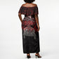 Mexico City 1968 Black Power Salute Off Shoulder Maxi Dress Unapologetic Civil Rights History Urban Graffiti Art