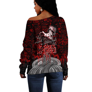 Mexico City 1968 Black Power Salute Off Shoulder Sweater Unapologetic Civil Rights History Urban Graffiti Art