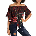 Mexico City 1968 Black Power Salute Off Shoulder Wrap Waist Top Unapologetic Civil Rights History Urban Graffiti Art