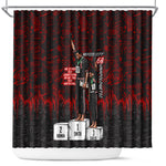 Mexico City 1968 Black Power Salute Shower Curtain Unapologetic Civil Rights History Urban Graffiti Art