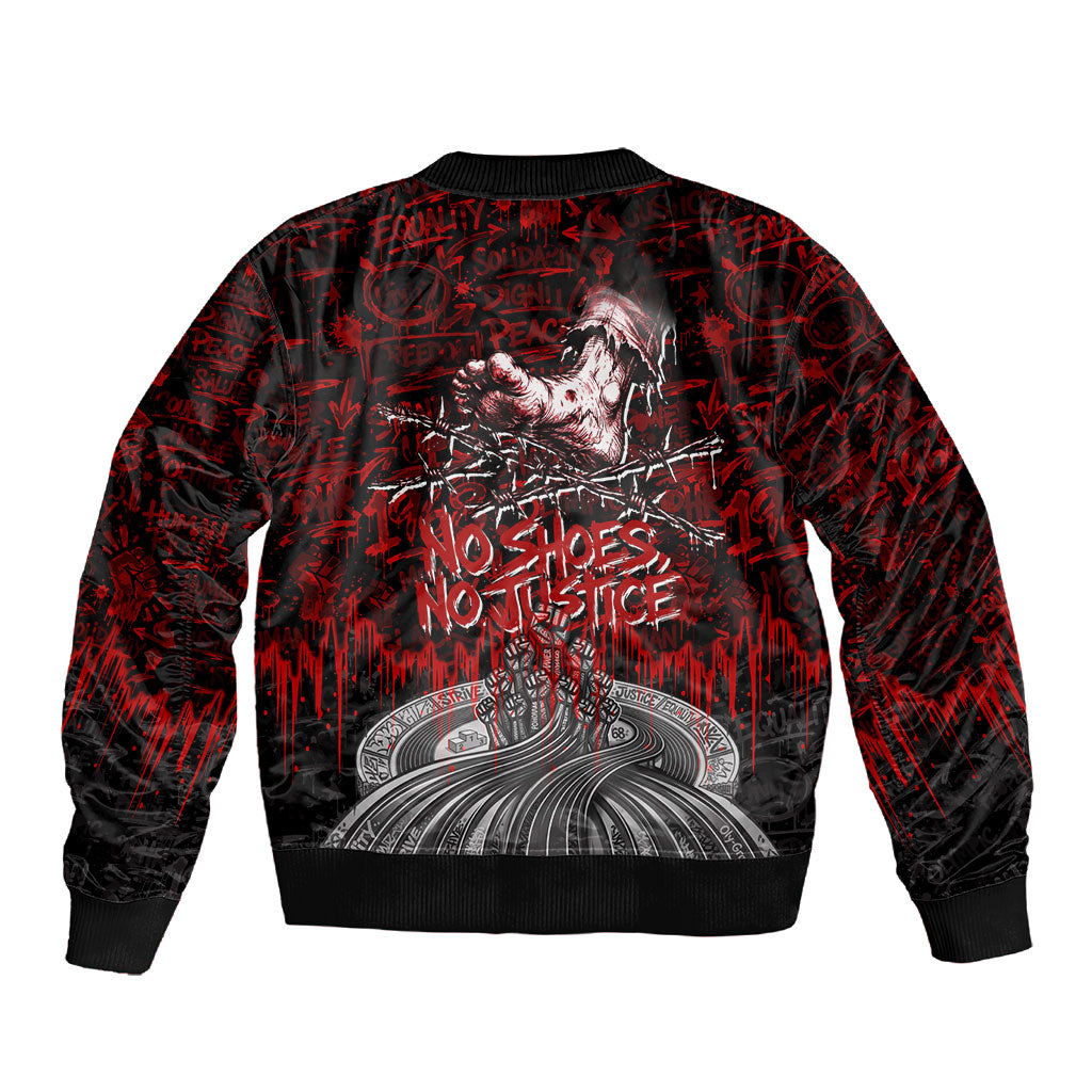 Mexico City 1968 Black Power Salute Sleeve Zip Bomber Jacket Unapologetic Civil Rights History Urban Graffiti Art