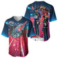 African American 1968 Black Power Salute Baseball Jersey Retro Cyberpunk Sci-Fi Tech Civil Rights Art