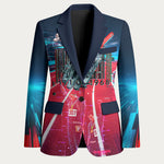 African American 1968 Black Power Salute Blazer Retro Cyberpunk Sci-Fi Tech Civil Rights Art