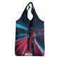 African American 1968 Black Power Salute Grocery Bag Retro Cyberpunk Sci-Fi Tech Civil Rights Art
