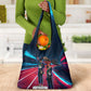 African American 1968 Black Power Salute Grocery Bag Retro Cyberpunk Sci-Fi Tech Civil Rights Art