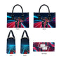 African American 1968 Black Power Salute Leather Bag Retro Cyberpunk Sci-Fi Tech Civil Rights Art