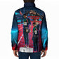 African American 1968 Black Power Salute Padded Jacket Retro Cyberpunk Sci-Fi Tech Civil Rights Art