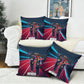 African American 1968 Black Power Salute Pillow Cover Retro Cyberpunk Sci-Fi Tech Civil Rights Art