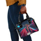 African American 1968 Black Power Salute Shoulder Handbag Retro Cyberpunk Sci-Fi Tech Civil Rights Art