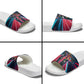 African American 1968 Black Power Salute Slide Sandals Retro Cyberpunk Sci-Fi Tech Civil Rights Art