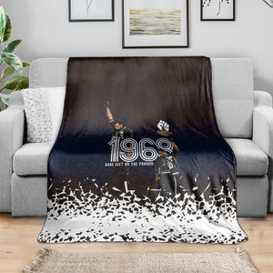 Black Power Salute African Human Rights Blanket Civil Rights Movement OPHR Mexico City 1968 Retro
